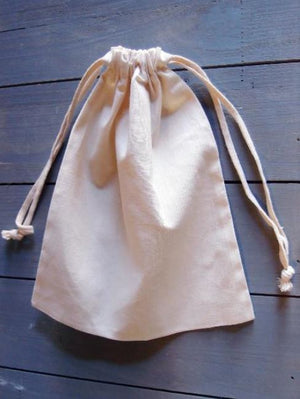 Large 10" Cotton Drawstring Bags (Pack of 12)