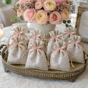 Linen and Lace Detail Favor Bags 3x4 (Set of 12) - thumbnail number 5