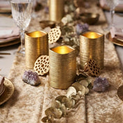 Richland Gold Metallic Wavy Top LED Candle - thumbnail number 5