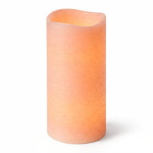 Richland 4" x 8" Large LED Pillar Candle with Wavy Top - Set of 6