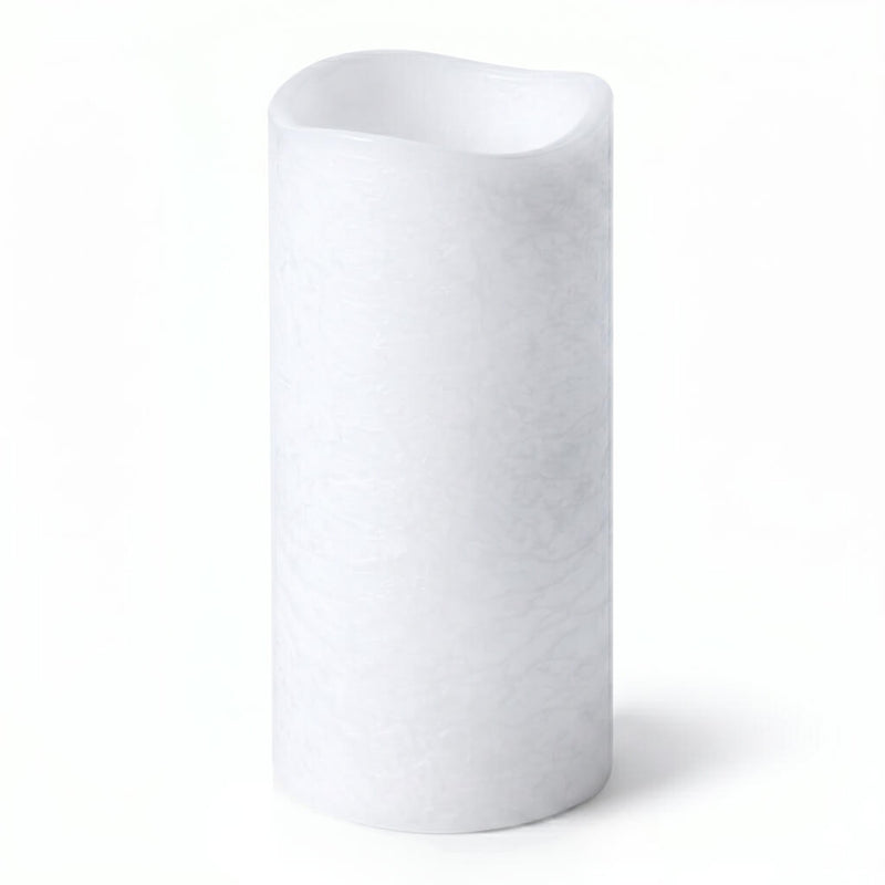Richland 4" x 8" Large LED Pillar Candle with Wavy Top - thumbnail number 1