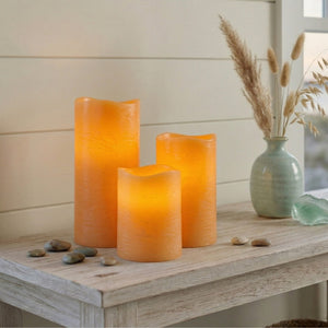 Richland LED Big Pillar Candle Ivory 6” x 12”