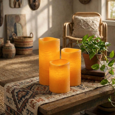 Richland LED Big Pillar Candle Ivory 6” x 10” - thumbnail number 7