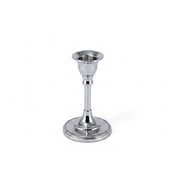 5" Taper Candlestick Silver on a white background - thumbnail number 1