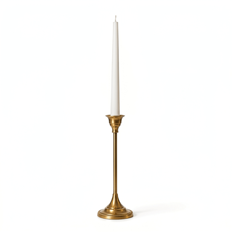 Taper Candlestick Gold 9in - thumbnail number 2