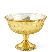 Empty Gold Mercury Glass Compote 7" x 5.25" - thumbnail number 1