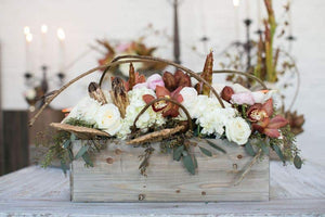 Wood Planter Box 11.75"x4"x4" Natural Brown