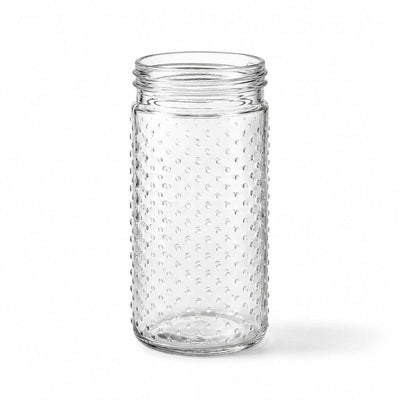 Hobnail Mason Jar Vase 9.25"