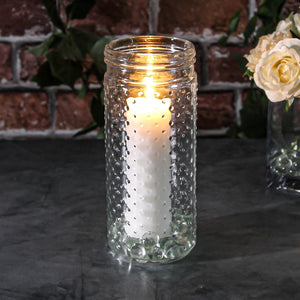 Hobnail Mason Jar Vase 9.25" Success
