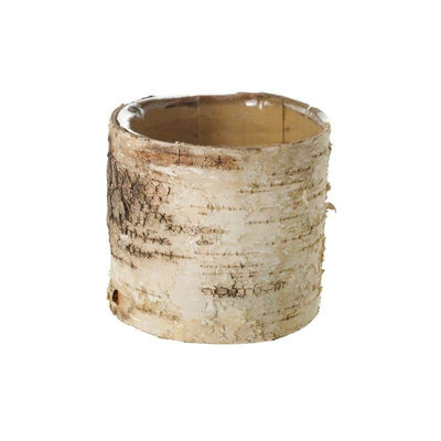 Birch Bark Planter Pot 4.75" w/Liner - thumbnail number 4