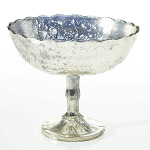 Desiray Glass Compote 6.75" x 8" Silver
