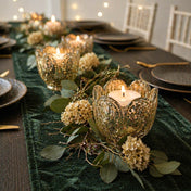 Gold Carraway Votive Holders Set of 6 - thumbnail number 4