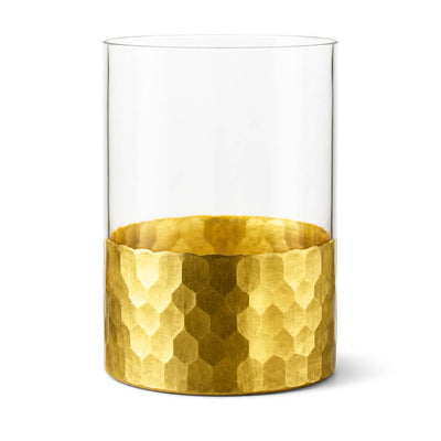 Elsa Vase & Candle Holder 6" with Gold-Dipped Finish