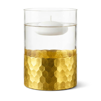 Elsa Vase & Candle Holder 6" with Gold-Dipped Finish - thumbnail number 4