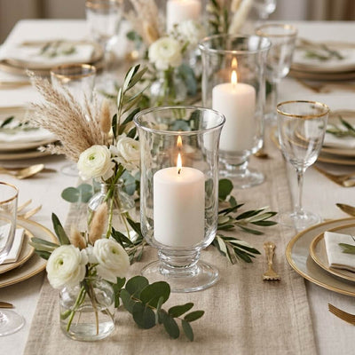 8in Hurricane Vase & Candle Holder - thumbnail number 4