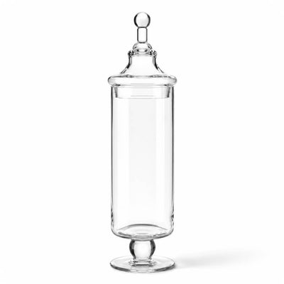 Tall 17.5" Apothecary Jar with lid on a white background - thumbnail number 1