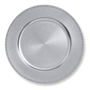 Richland Beaded Charger Plate 13" Silver Set of 48 - thumbnail number 1