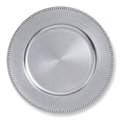 Richland Beaded Charger Plate 13" Silver Set of 48 - thumbnail number 1