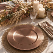 Richland Beaded Charger Plate 13" Rose Gold Set of 48 - thumbnail number 3