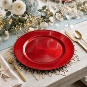 Richland Plain Charger Plate 13" Red Set of 12 - thumbnail number 6