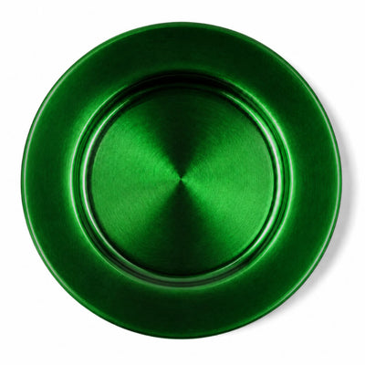 Richland Plain Charger Plate 13" Forest Green Set of 12