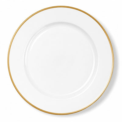 Richland 13" White with Gold Rim Charger Plate Set of 12