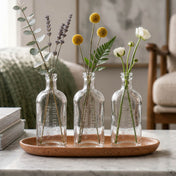 Effie Bud Vase set with flowers on a speckled tray - thumbnail number 5
