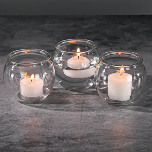 Richland Bubble Ball Vase with Rim 3" Set of 48