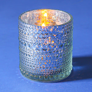 Richland Mercury Candle Holder Pearly Silver Small Set of 6