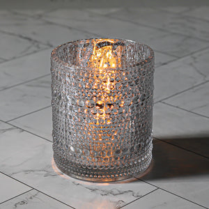 Richland Mercury Candle Holder Pearly Silver Large