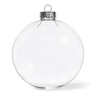 Richland Glass Ornaments 4” Clear Set of 4