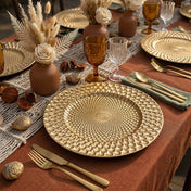 Richland 13" Gold Art Deco Charger Plate Set of 12 - thumbnail number 4