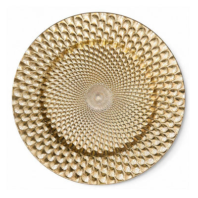 Richland 13" Gold Art Deco Charger Plate Set of 12 - thumbnail number 1