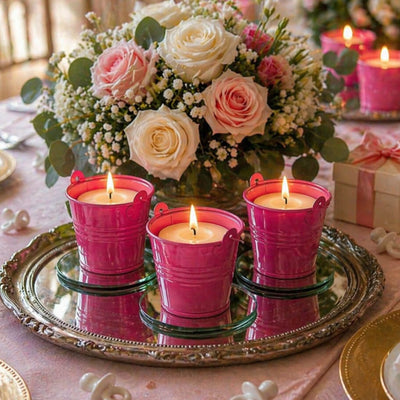 Richland 2" Iron Favor Bucket, Fuchsia Set of 25 - thumbnail number 5