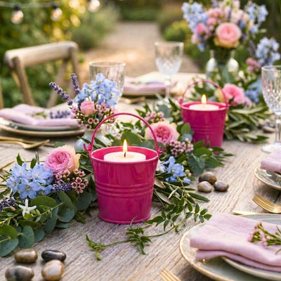 Richland 2" Iron Favor Bucket, Fuchsia Set of 25 - thumbnail number 6