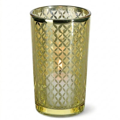 Richland Gold Lattice Glass Holder - Large Set of 12 - thumbnail number 3