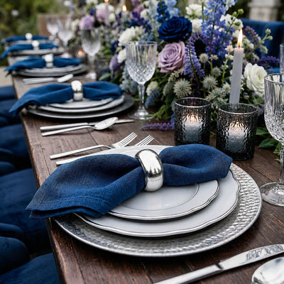 Richland Napkin Ring 2.3" Silver Set of 12 - thumbnail number 4