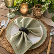 Richland Napkin Ring 2.3" Black Set of 4 - thumbnail number 6