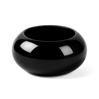 Richland Napkin Ring 2.3" Black Set of 4