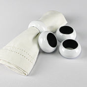 Richland Napkin Ring 2.3" White - thumbnail number 2