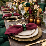 Richland Napkin Ring 2.3" Forest Green Set of 12 - thumbnail number 3