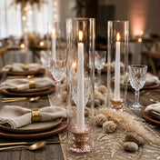 Richland Athena Taper Candle Holder Rose Gold Set of 12 - thumbnail number 5
