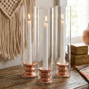 Richland Athena Taper Candle Holder Rose Gold Set of 12 - thumbnail number 7