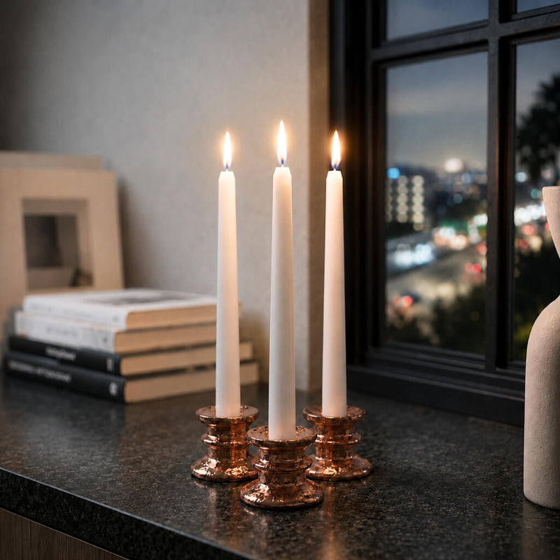 Richland Athena Taper Candle Holder Rose Gold Set of 12 - thumbnail number 8
