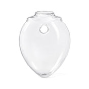 Clear glass Haven Wall Vase with a teardrop shape for wall mounting - thumbnail number 1