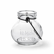 Vintage Jar Hanging Glass Vase on a white backdrop - thumbnail number 1