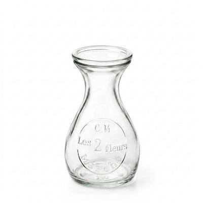 Richland Glass Bud Vase Clear Teardrop Set of 12