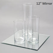 Eastland Square Mirrors and Cylinder Vases Centerpiece Set of 48 - thumbnail number 2