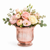 Mercury Venus Jar Rose Gold with pink and white flowers - thumbnail number 2