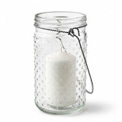 Eastland 7.5" Hanging Dotted Glass Jar with Handle Set of 12 - thumbnail number 2